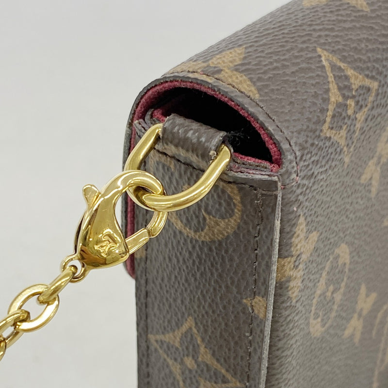 【6fe6763-k】ルイヴィトン ショルダーウォレット モノグラム ポシェットフェリシー M61276 フューシャ【中古】レディース