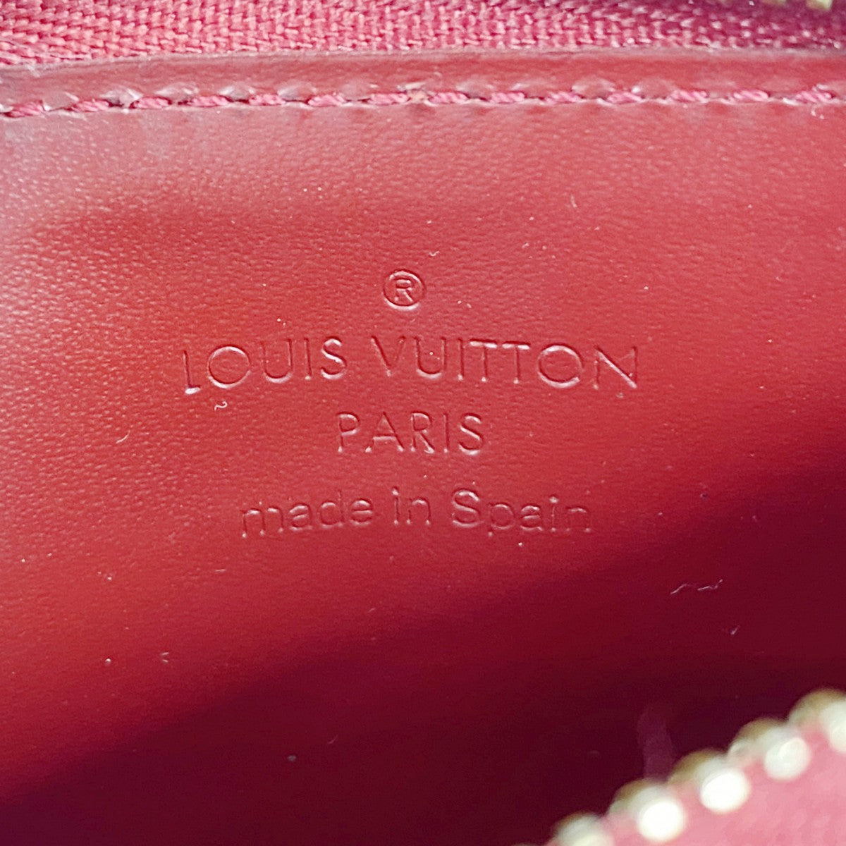 【6fe6764-k】ルイヴィトン コインケース ヴェルニ ポシェットクレNM M93559 ポムダムール【中古】レディース