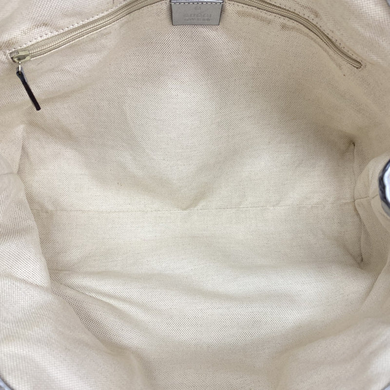 【6fe6765】グッチ トートバッグ グッチシマ スーキー 211944 レザー シルバー シルバー金具【中古】レディース