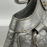 【6fe6765】グッチ トートバッグ グッチシマ スーキー 211944 レザー シルバー シルバー金具【中古】レディース