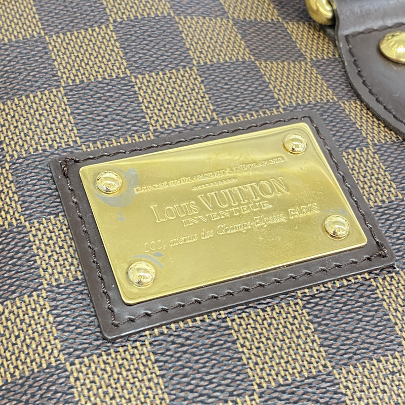 【6fe6772】ルイヴィトン トートバッグ ダミエ ハムステッドPM N51205 エベヌ【中古】レディース