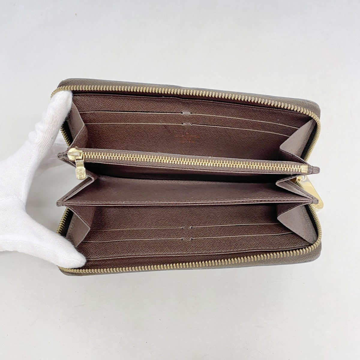 【6fe6774】ルイヴィトン 長財布 ダミエ ジッピーウォレット N41661 エベヌ【中古】メンズ レディース ユニセックス
