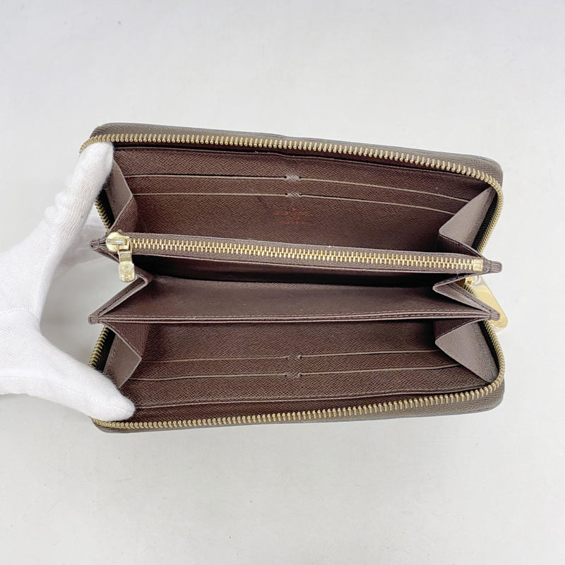 【6fe6774】ルイヴィトン 長財布 ダミエ ジッピーウォレット N41661 エベヌ【中古】メンズ レディース ユニセックス
