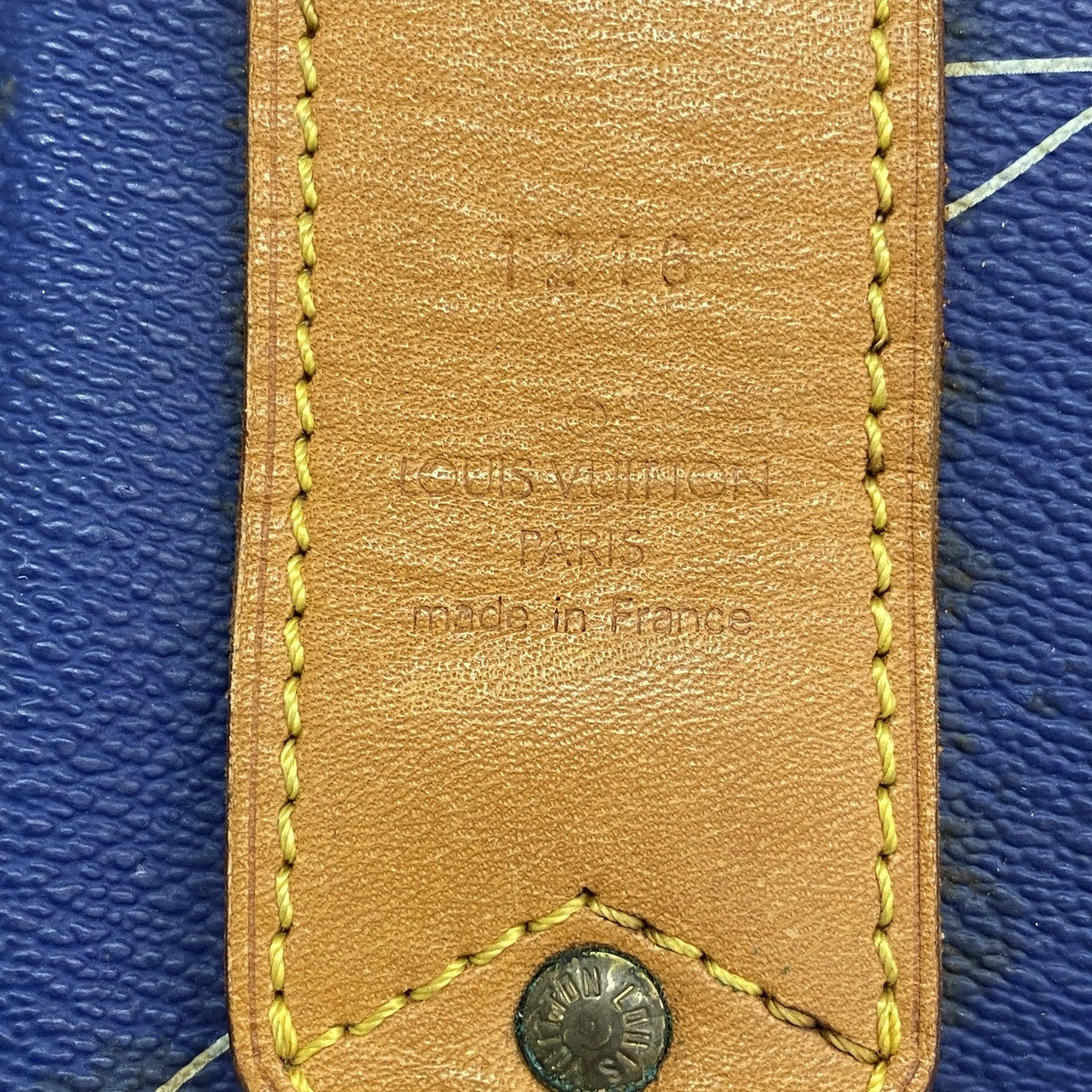 【6fe6775-k】ルイヴィトン ショルダーバッグ LVカップ サックマリーンバンドリエール A24014 ブルー【中古】メンズ