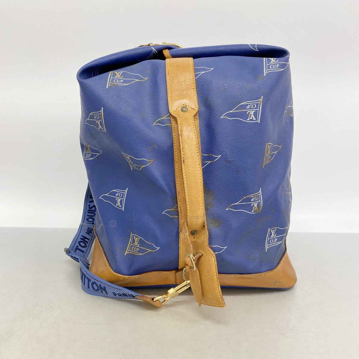 【6fe6775-k】ルイヴィトン ショルダーバッグ LVカップ サックマリーンバンドリエール A24014 ブルー【中古】メンズ