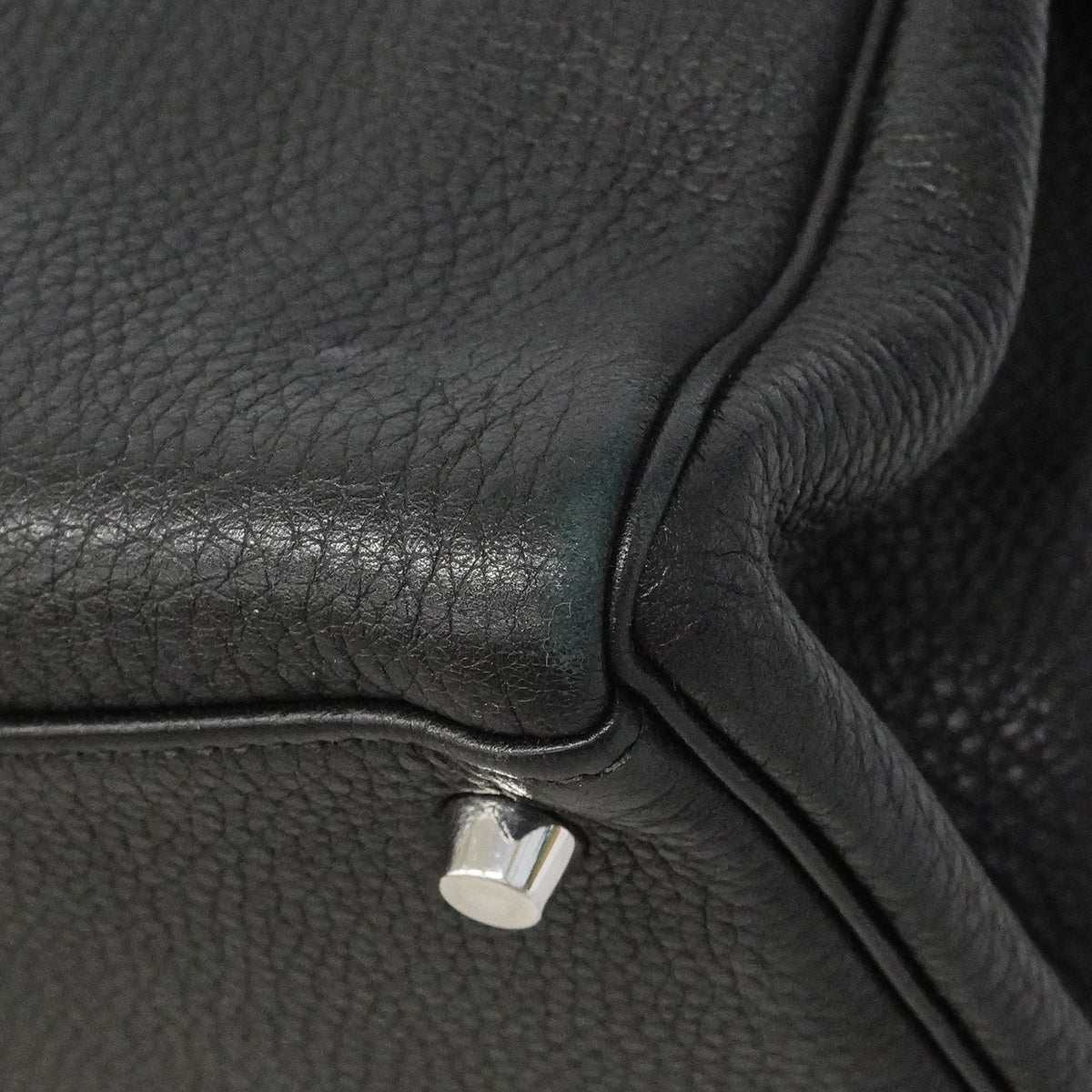 【6fe6786】エルメス ハンドバッグ ケリー35 トゴ ブラック シルバー金具 □N刻印 2wayバッグ【中古】レディース