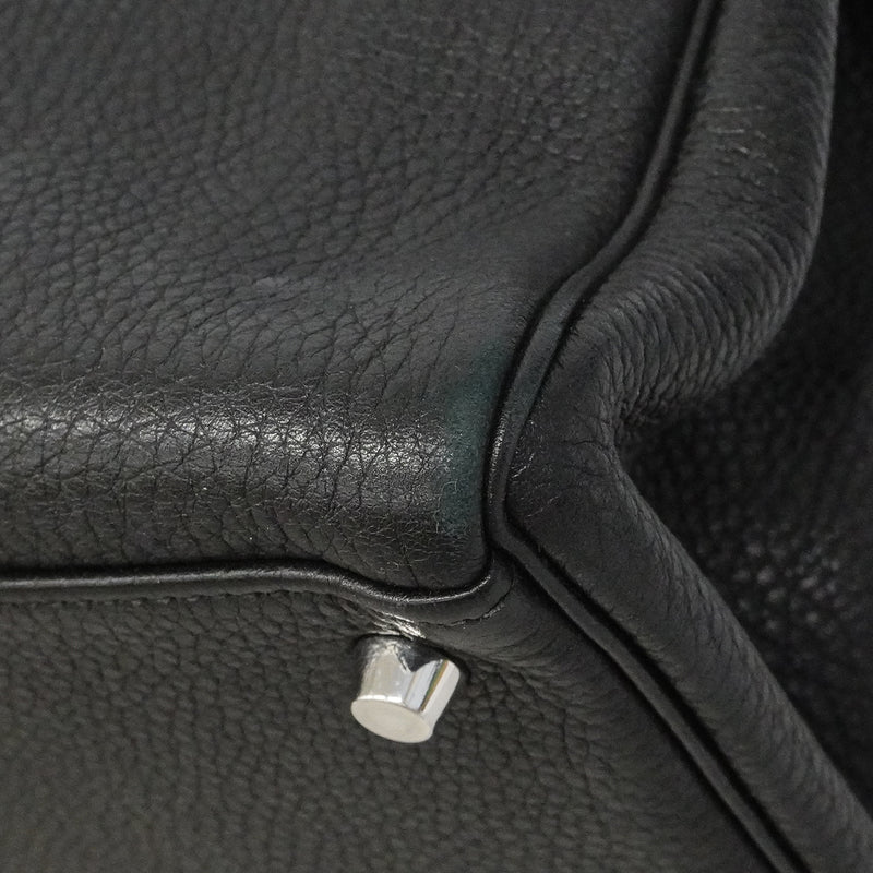【6fe6786】エルメス ハンドバッグ ケリー35 トゴ ブラック シルバー金具 □N刻印 2wayバッグ【中古】レディース