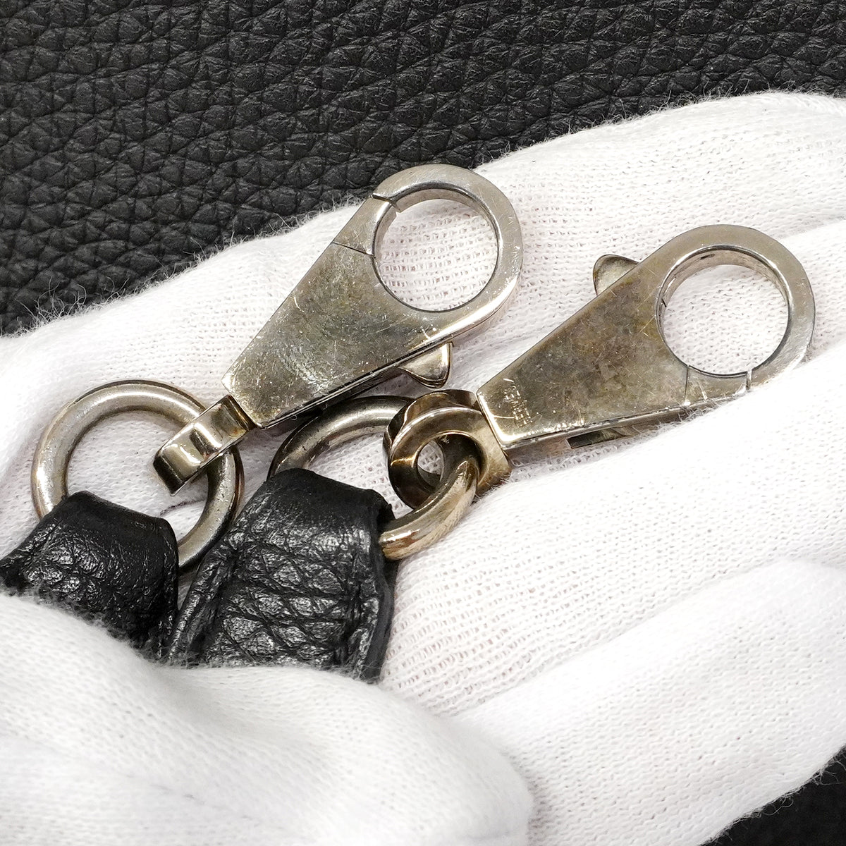 【6fe6786】エルメス ハンドバッグ ケリー35 トゴ ブラック シルバー金具 □N刻印 2wayバッグ【中古】レディース