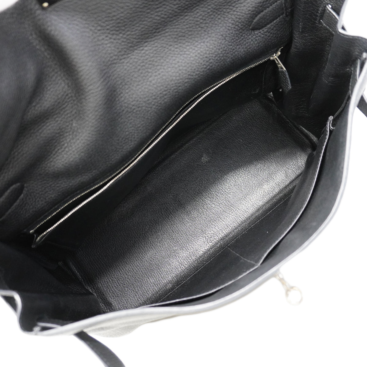 【6fe6786】エルメス ハンドバッグ ケリー35 トゴ ブラック シルバー金具 □N刻印 2wayバッグ【中古】レディース