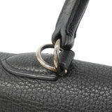 【6fe6786】エルメス ハンドバッグ ケリー35 トゴ ブラック シルバー金具 □N刻印 2wayバッグ【中古】レディース