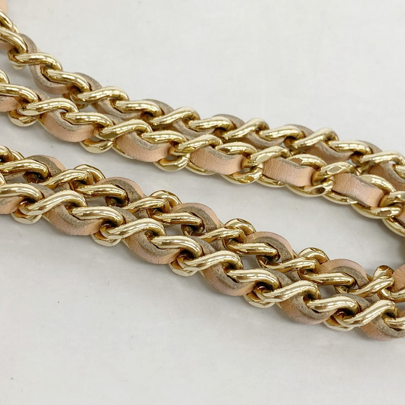 【6fe6797-k】シャネル トートバッグ キャンバス ピンク オレンジ ゴールド金具【中古】レディース