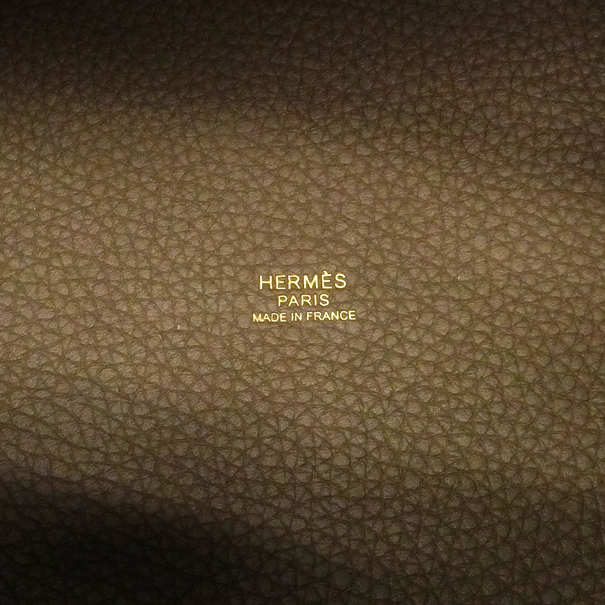 【6fe6802】エルメス ハンドバッグ ピコタンロックMM トリヨンクレマンス エトゥープ ゴールド金具 K刻印【中古】レディース