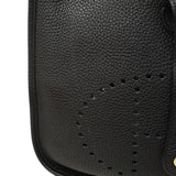 【6fe6803】エルメス ショルダーバッグ エヴリン3PM トリヨンクレマンス ブラック ゴールド金具 D刻印【中古】レディース