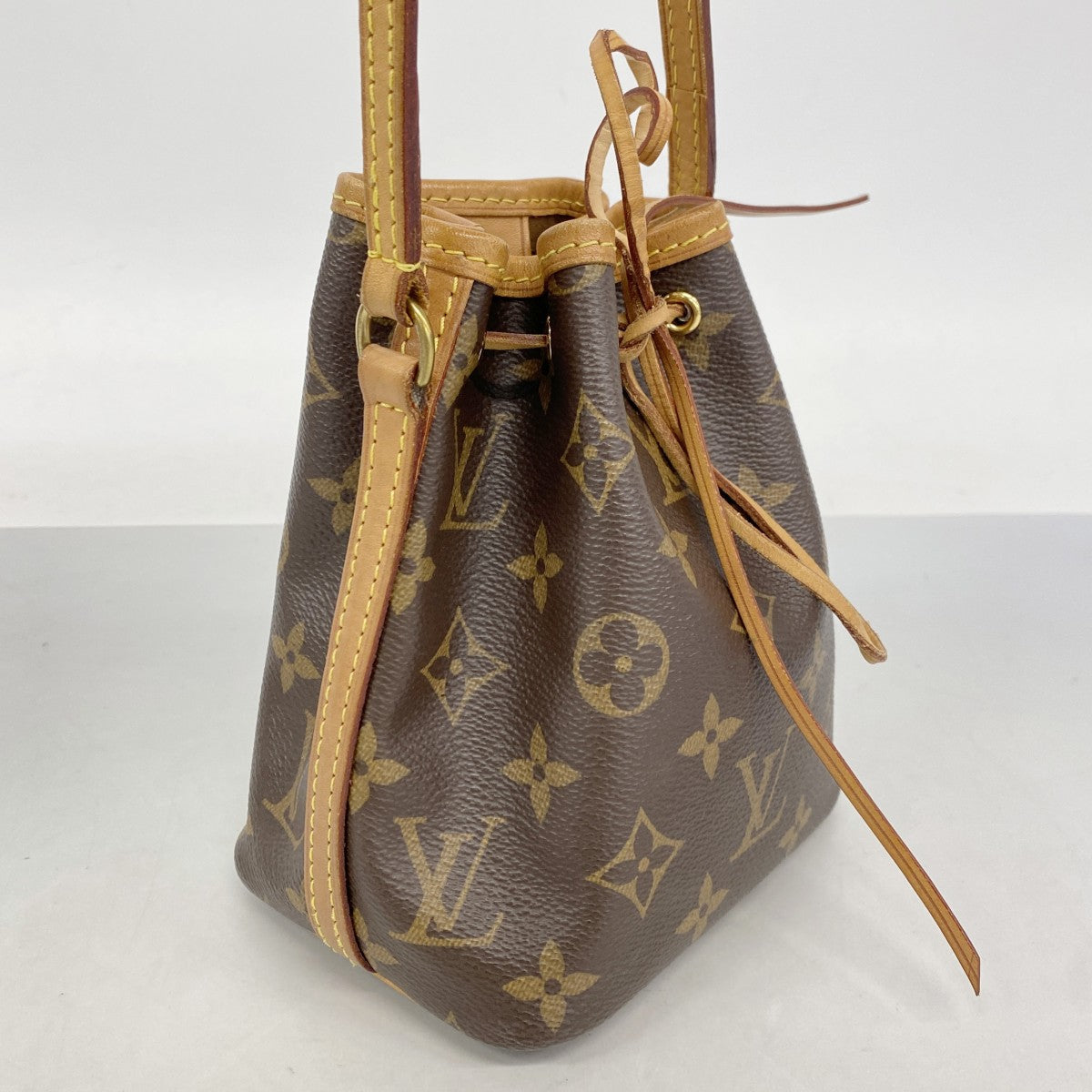 【6fe6812-k】ルイヴィトン ショルダーバッグ モノグラム ナノノエ M41346 ブラウン【中古】レディース