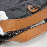 【6fe6819-k】シャネル トートバッグ マトラッセ チェーンショルダー インザミックス レザー グレー シルバー金具 2wayバッグ【中古】レディース