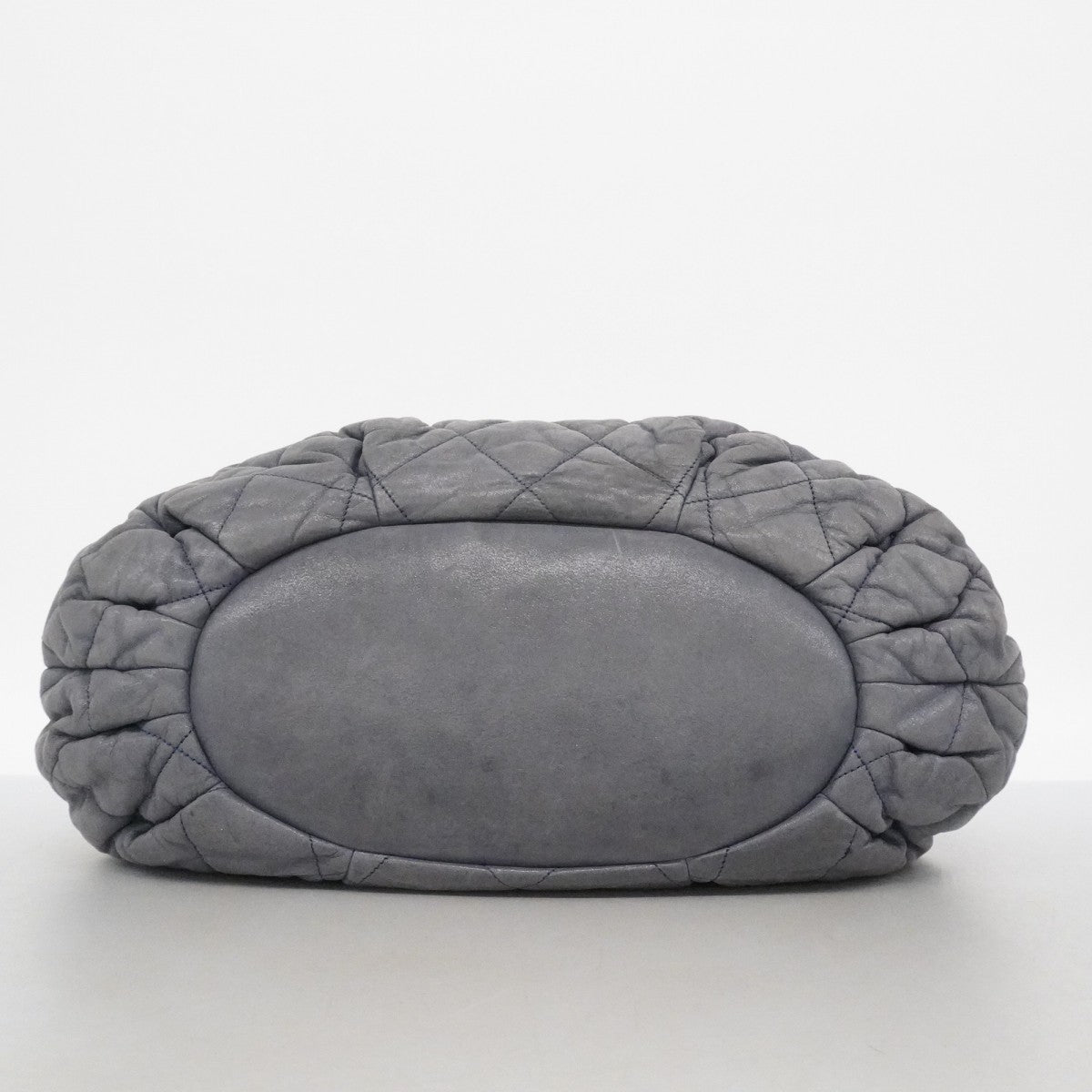 【6fe6819-k】シャネル トートバッグ マトラッセ チェーンショルダー インザミックス レザー グレー シルバー金具 2wayバッグ【中古】レディース