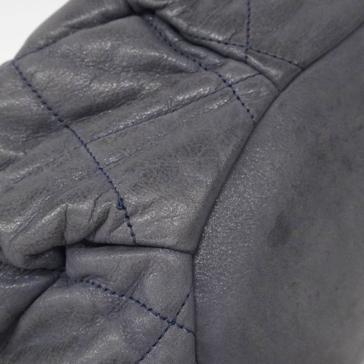 【6fe6819-k】シャネル トートバッグ マトラッセ チェーンショルダー インザミックス レザー グレー シルバー金具 2wayバッグ【中古】レディース