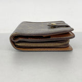 【6fe6832】ルイヴィトン 財布 モノグラム コンパクトジップ M61667 ブラウン【中古】レディース