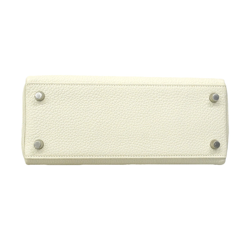 【6fe6866-g】エルメス ハンドバッグ ケリー25 トゴ グリペール シルバー金具 B刻印 2wayバッグ【中古】レディース