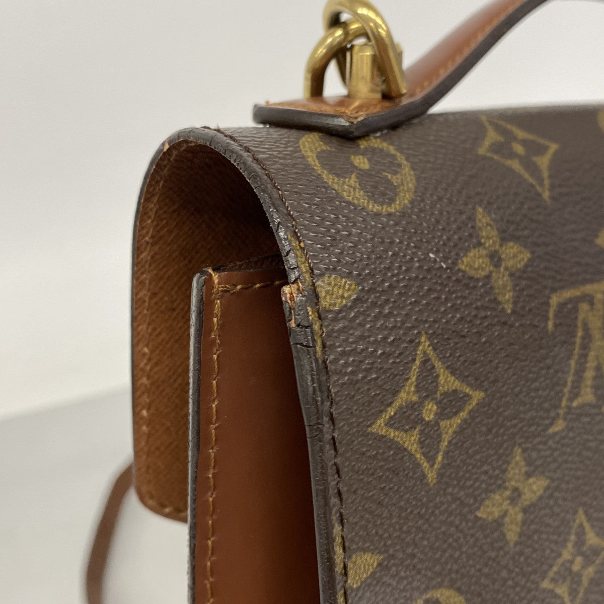 【6fe6872】ルイヴィトン ハンドバッグ モノグラム モンソー26 M51187 ブラウン 2wayバッグ【中古】レディース