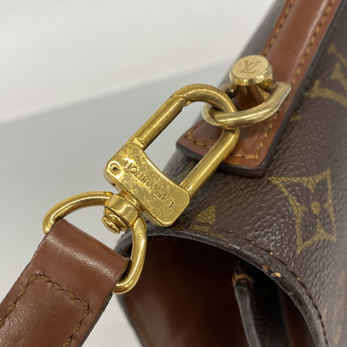 【6fe6872】ルイヴィトン ハンドバッグ モノグラム モンソー26 M51187 ブラウン 2wayバッグ【中古】レディース