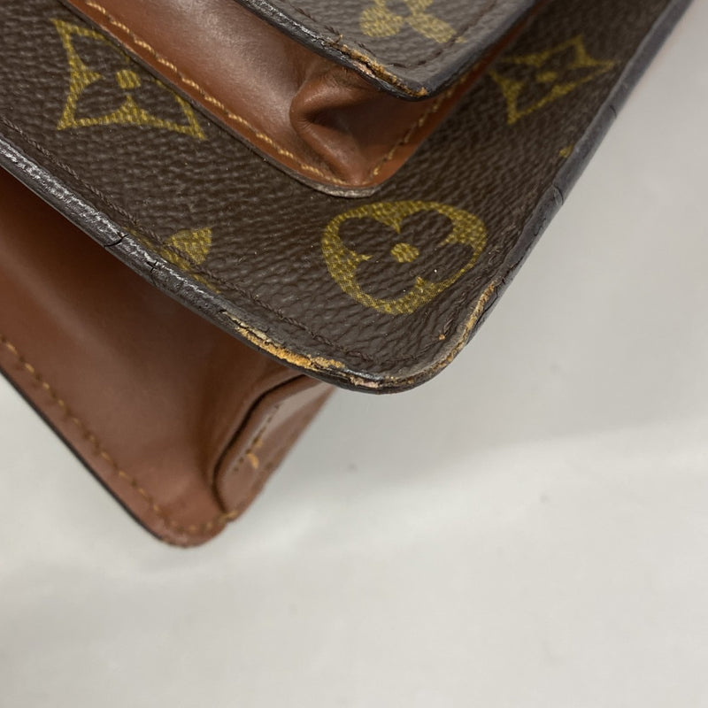 【6fe6872】ルイヴィトン ハンドバッグ モノグラム モンソー26 M51187 ブラウン 2wayバッグ【中古】レディース