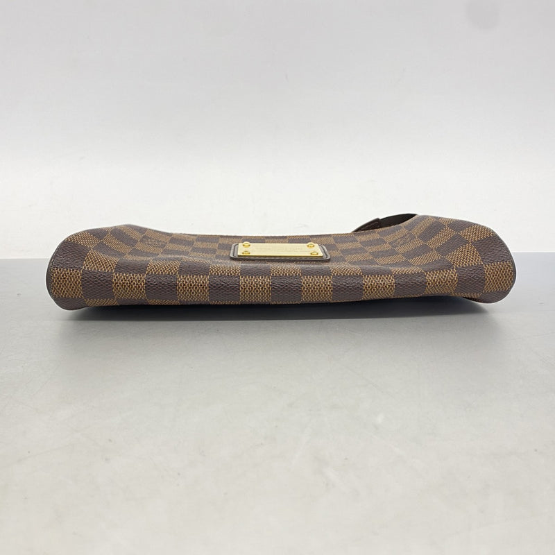 【6fe6875】ルイヴィトン ポーチ ダミエ エヴァ N55213 エベヌ【中古】レディース