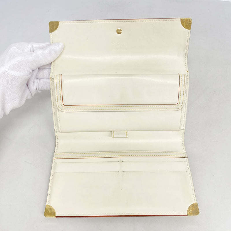 【6fe6883】ルイヴィトン 三つ折り長財布 スハリ ポルトトレゾールインターナショナル M91839 ブロン【中古】レディース