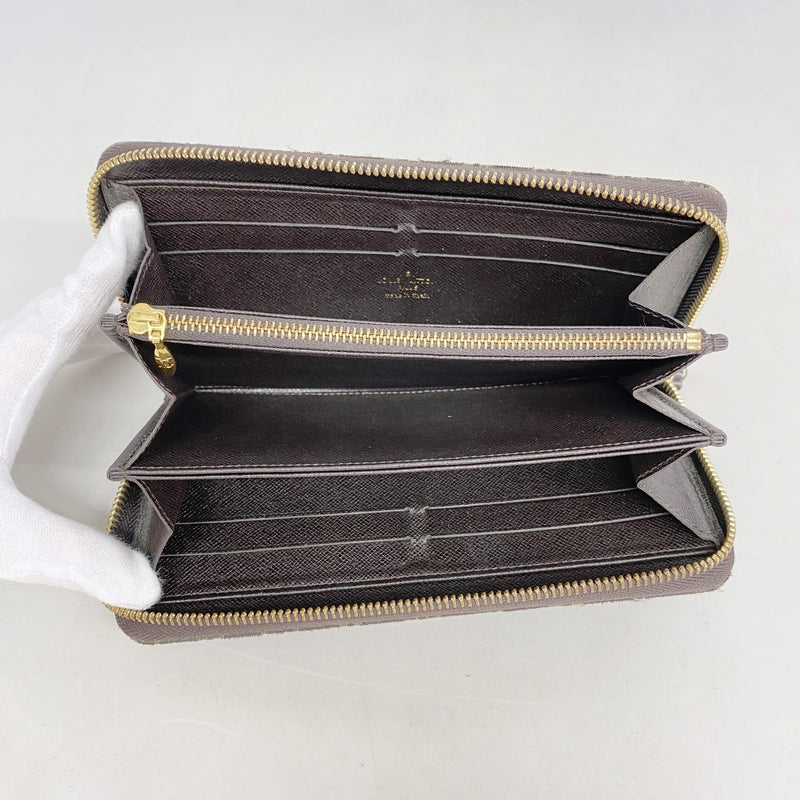 【6fe6884】ルイヴィトン 長財布 モノグラム・ミニラン ジッピーウォレット M95235 エベヌ【中古】レディース