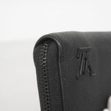 【6fe6902】ルイヴィトン 長財布 アエログラム ジッピーウォレットホリゾンタル M25959 ブラック【中古】メンズ