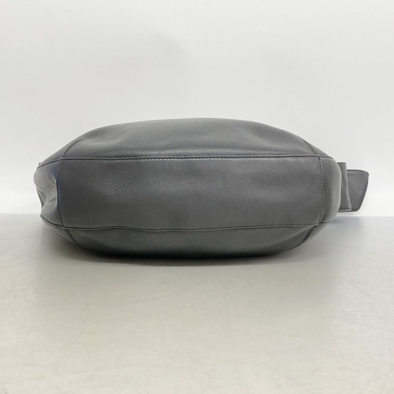 【6fe6912】カルティエ ショルダーバッグ トリニティ レザー ブラック ゴールド/シルバー金具【中古】レディース