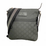 【6fe6913】グッチ ショルダーバッグ GGナイロン 449183 ナイロン ブラック シルバー金具【中古】メンズ レディース ユニセックス