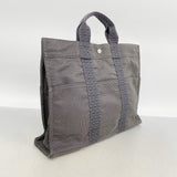 【6fe6915】エルメス トートバッグ エールラインMM キャンバス グレー シルバー金具【中古】メンズ レディース ユニセックス