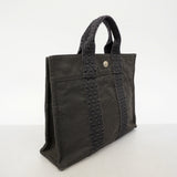 【6fe6948-k】エルメス ハンドバッグ エールラインPM キャンバス グレー シルバー金具【中古】メンズ レディース ユニセックス