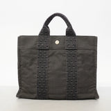 【6fe6948-k】エルメス ハンドバッグ エールラインPM キャンバス グレー シルバー金具【中古】メンズ レディース ユニセックス