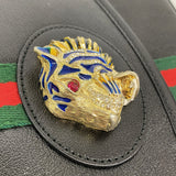 【6fe6958-k】グッチ ショルダーバッグ ラジャ 570145 レザー ブラック ゴールド金具【中古】レディース
