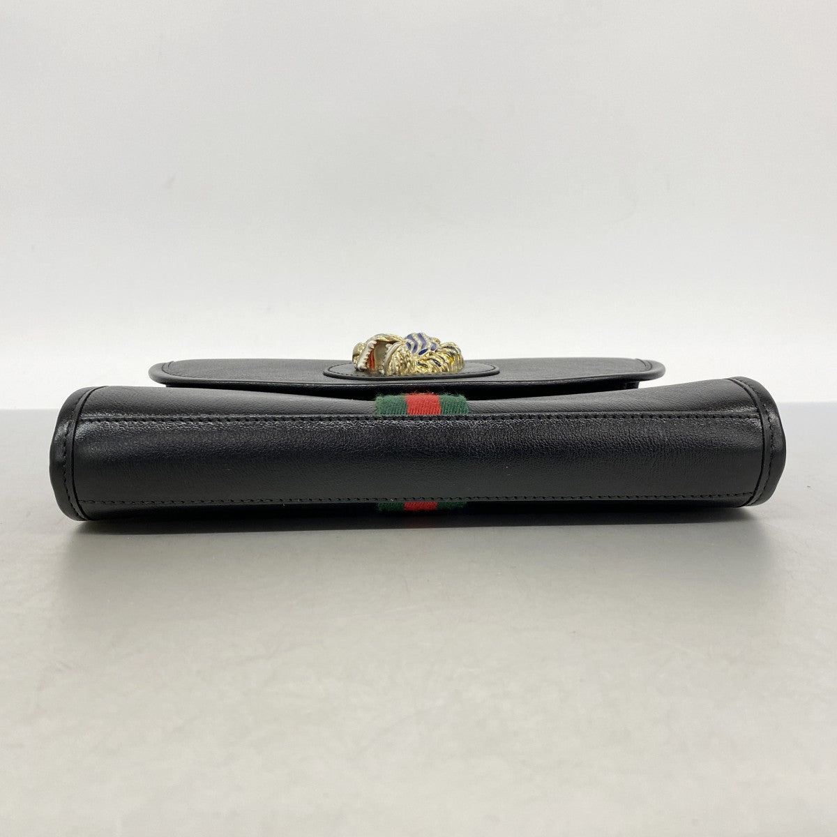 【6fe6958-k】グッチ ショルダーバッグ ラジャ 570145 レザー ブラック ゴールド金具【中古】レディース