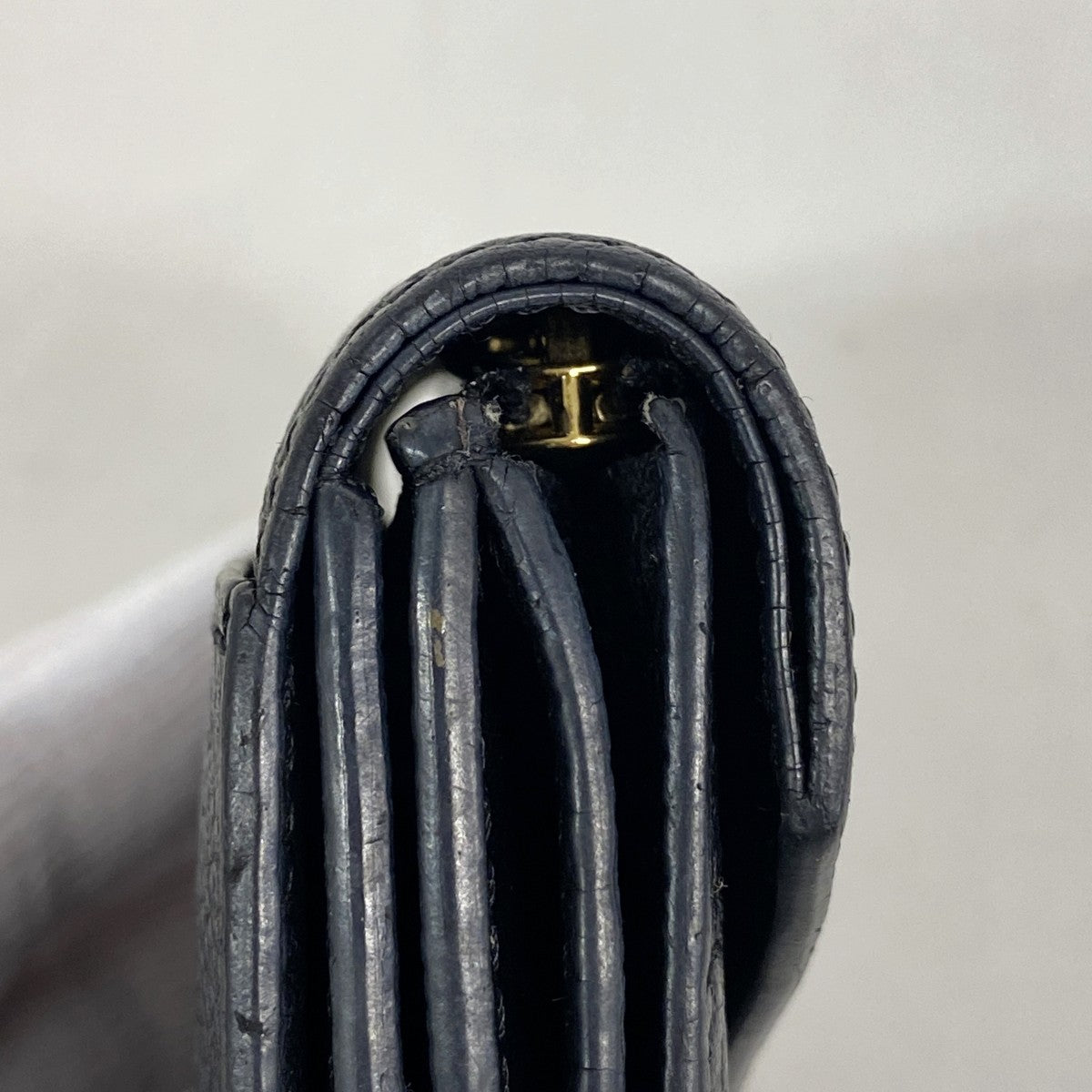 【6fe6966-k】ルイヴィトン 三つ折り財布 モノグラム・アンプラント ポルトフォイユゾエ M62935 ノワール【中古】レディース