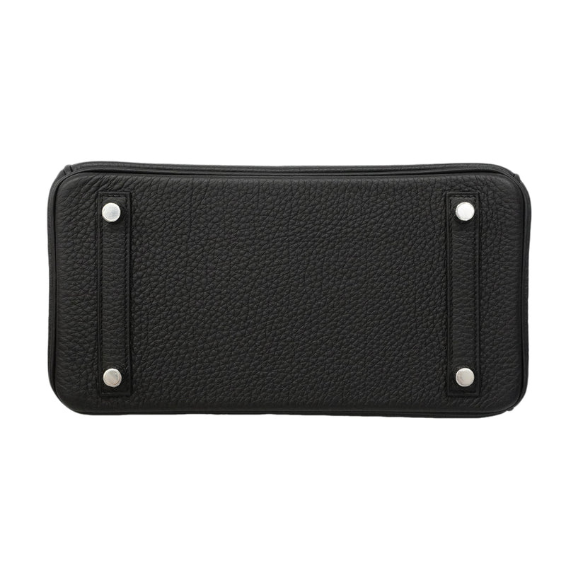 【6fe6969-g】エルメス ハンドバッグ バーキン25 トゴ ブラック シルバー金具 G刻印【中古】レディース