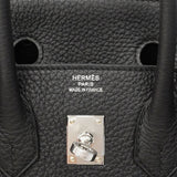 【6fe6969-g】エルメス ハンドバッグ バーキン25 トゴ ブラック シルバー金具 G刻印【中古】レディース