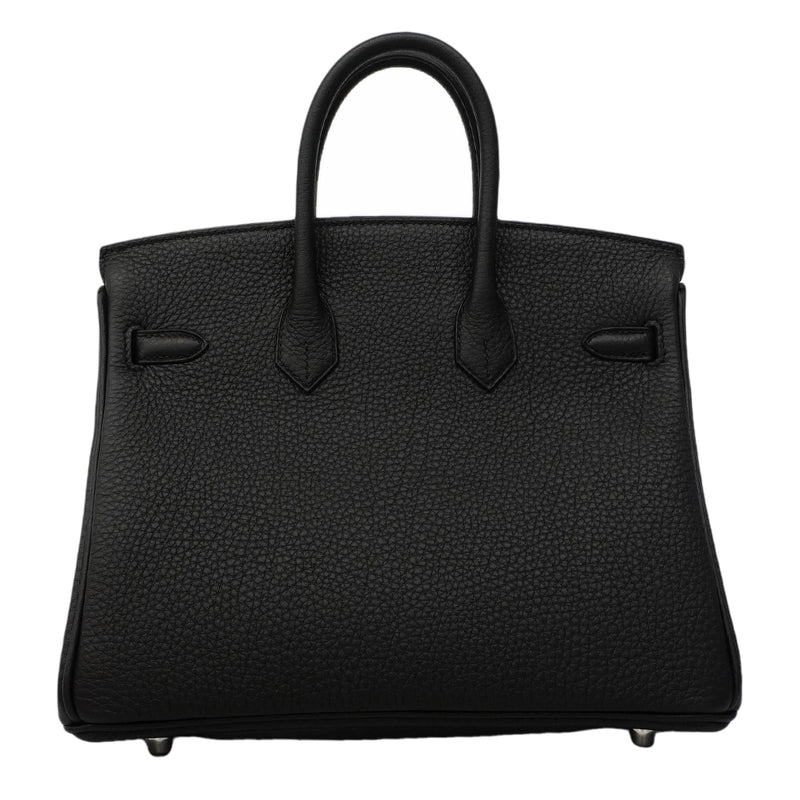 【6fe6969-g】エルメス ハンドバッグ バーキン25 トゴ ブラック シルバー金具 G刻印【中古】レディース