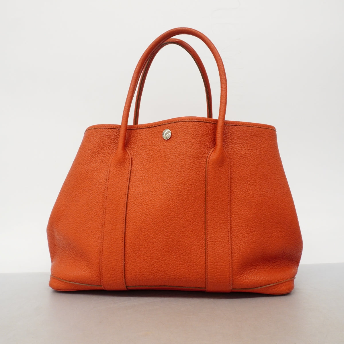 【6fe6973】エルメス トートバッグ ガーデンパーティPM ネゴンダ サンギーヌ シルバー金具 □P刻印【中古】レディース