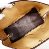 【6fe6974】エルメス トートバッグ ガーデンパーティPM トワルアッシュ ブラウン シルバー金具 □F刻印【中古】レディース