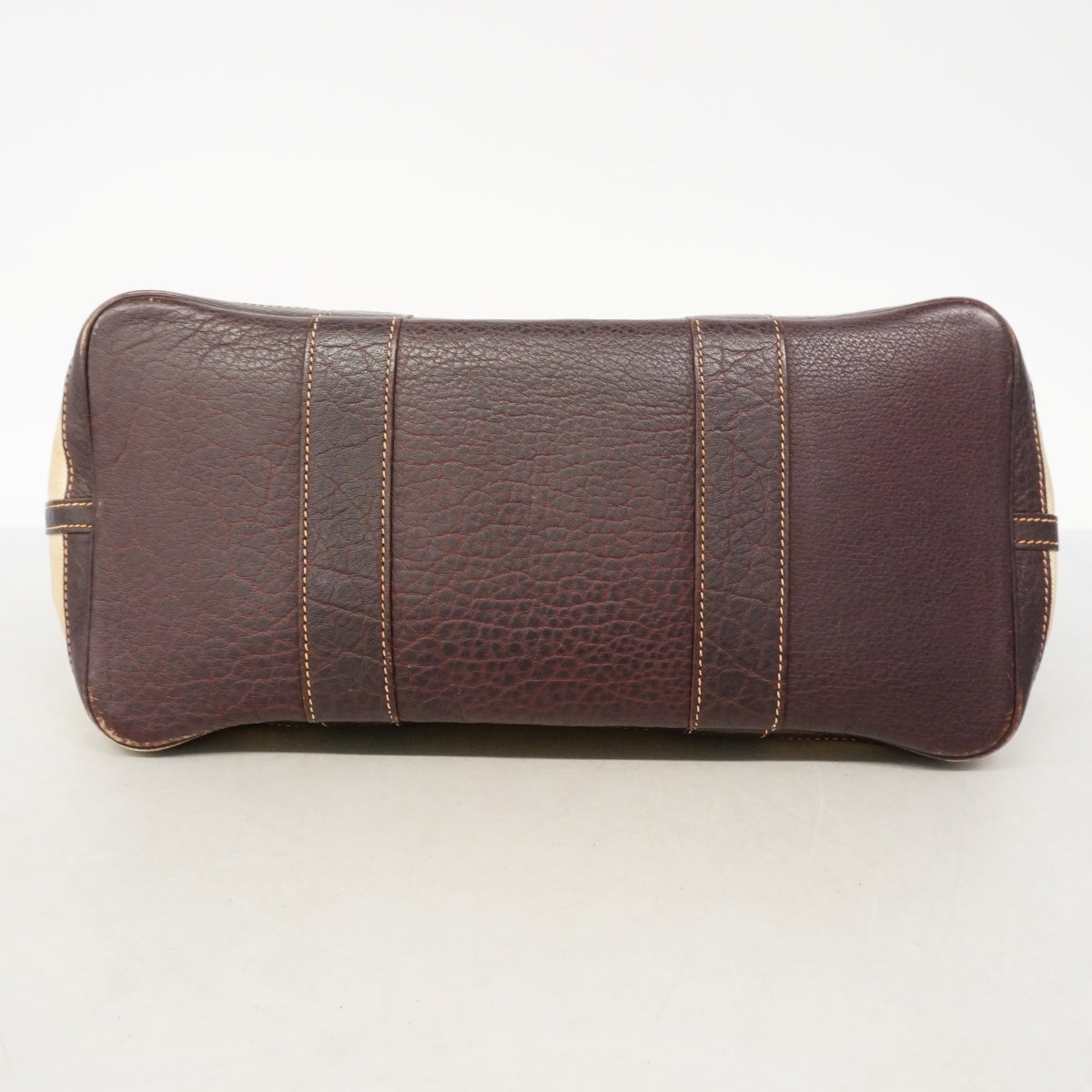 【6fe6974】エルメス トートバッグ ガーデンパーティPM トワルアッシュ ブラウン シルバー金具 □F刻印【中古】レディース