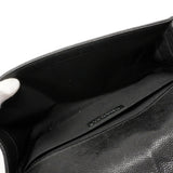 【6fe7003】シャネル ショルダーバッグ ボーイシャネル チェーンショルダー キャビアスキン ブラック シルバー金具【中古】レディース