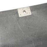 【6fe7003】シャネル ショルダーバッグ ボーイシャネル チェーンショルダー キャビアスキン ブラック シルバー金具【中古】レディース
