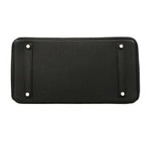 【6fe7004】エルメス ハンドバッグ バーキン35 フィヨルド ブラック シルバー金具 □K刻印【中古】レディース