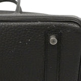 【6fe7004】エルメス ハンドバッグ バーキン35 フィヨルド ブラック シルバー金具 □K刻印【中古】レディース