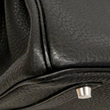【6fe7004】エルメス ハンドバッグ バーキン35 フィヨルド ブラック シルバー金具 □K刻印【中古】レディース