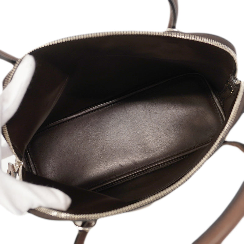 【6fe7005】エルメス ハンドバッグ ボリード31 ヴォートロイカ ショコラ シルバー金具 □K刻印【中古】レディース
